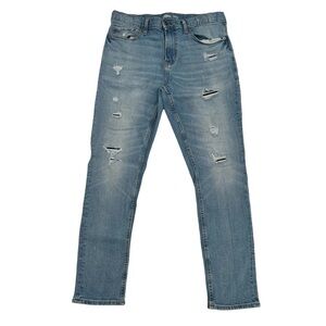 Old Navy Relaxed Slim Built In Flex Distressed Jeans Size 34 x 32 Men's